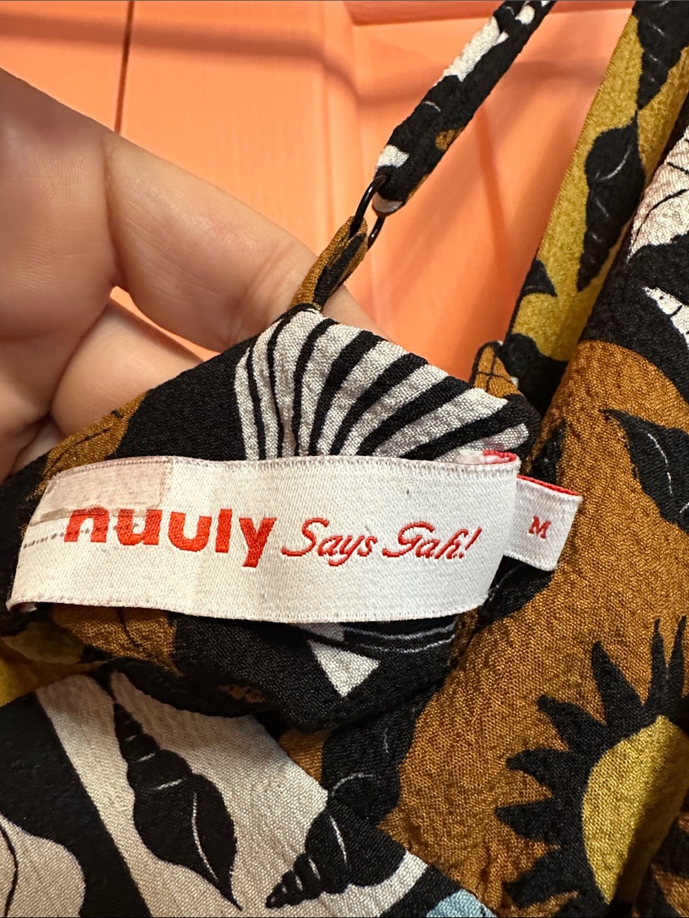 Lisa Says Gah x Nuuly Christy Midi Slip Dress in Warm Sun print - Picture 3 of 8